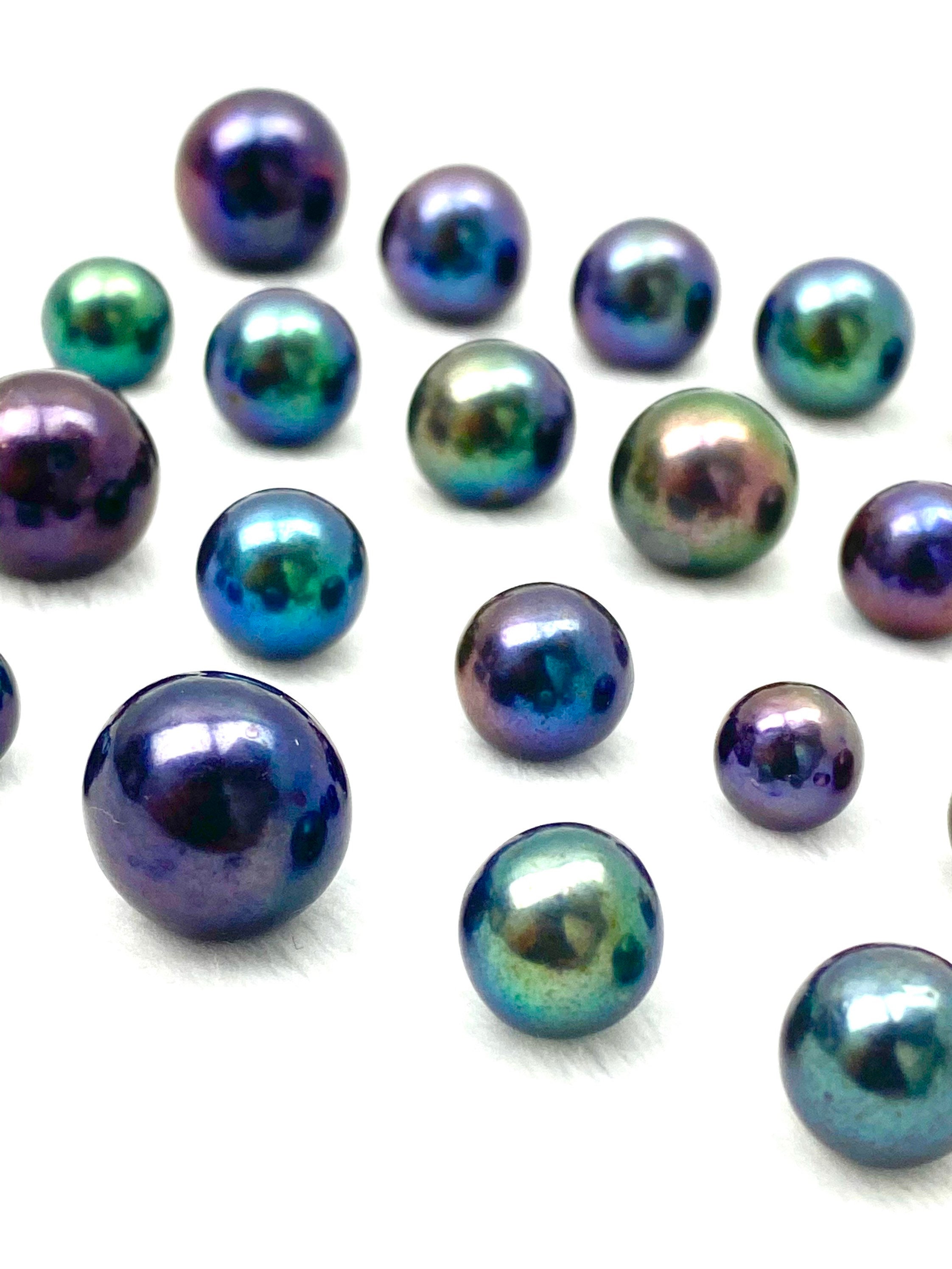 Lustrous Purple Edison Pearls Round10-11mm AAA 897 | Etsy