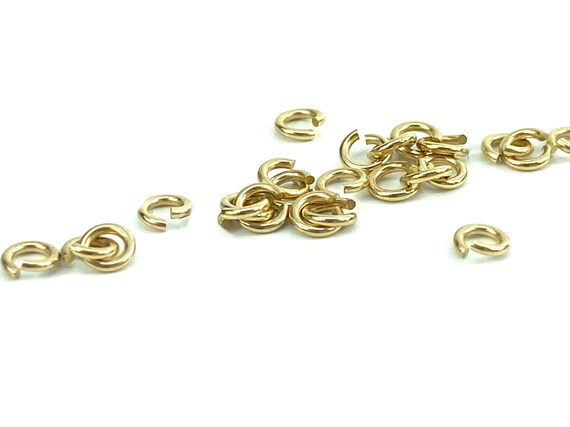14K Solid Gold 3mm Jump Ring, Sku#11-41-3