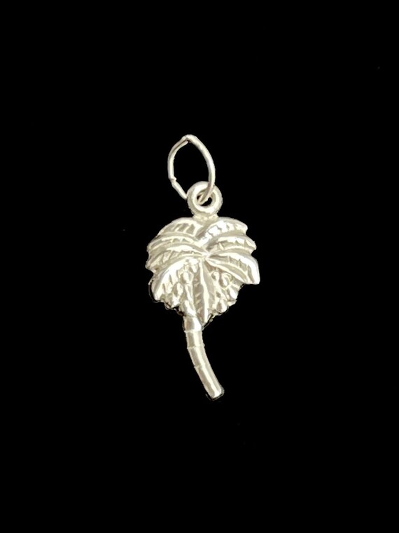 Sterling Silver Palm Tree Charm, Sku#1173 C