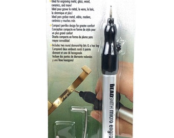 Micro engraver , includes two round -tip bits & a hex key . SKU# MCRI