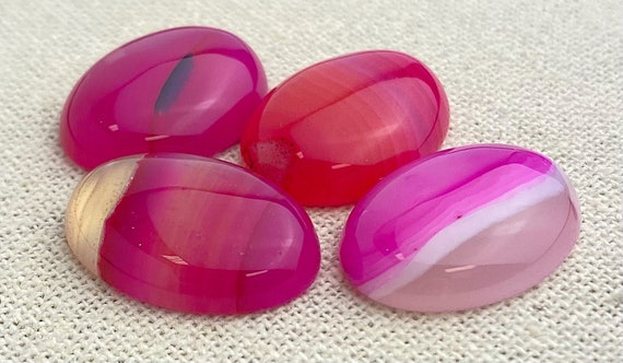 Rose Banded Agate Oval Cabochon