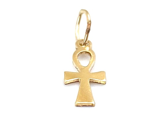 14KGF Cross Charm , Sku#1378-C