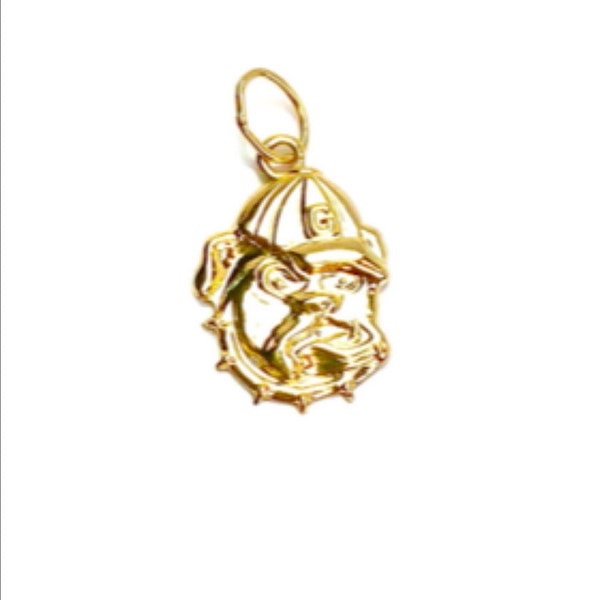 UGA Bulldog Charm 762-C, Sterling Silver & 14K Gold Filled