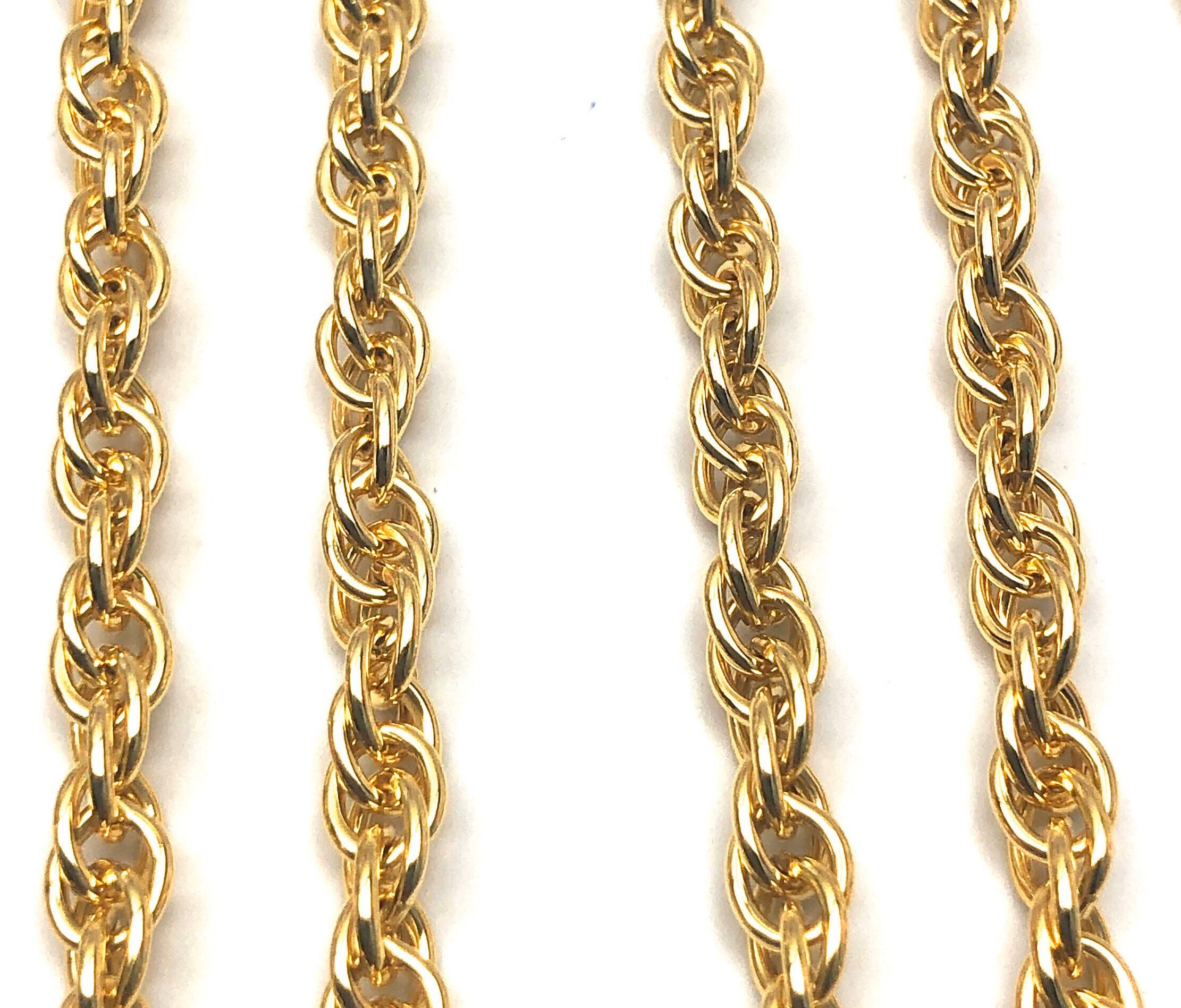 Double 14KGF rope chain , 14K gold filled , SKU 070774