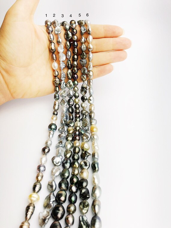 Keshi Tahitian Pearl Strands (333 No. 1-6)