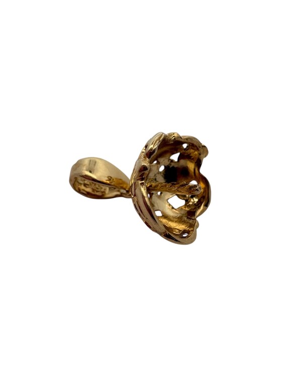 Solid 14K yellow Gold Bail, SKU#TP-243