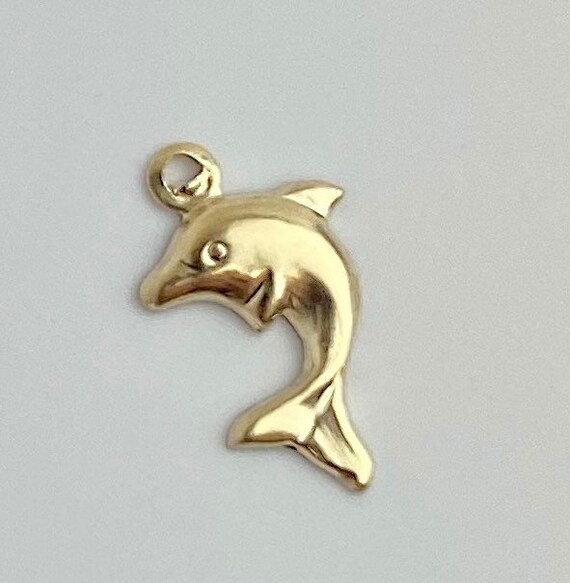 14k Gold Filled Dolphin Charm