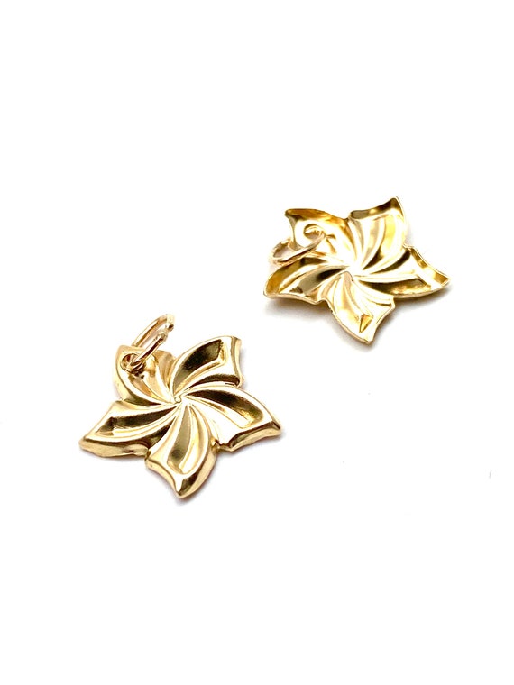 14K solid gold flower, SKU#E8-C
