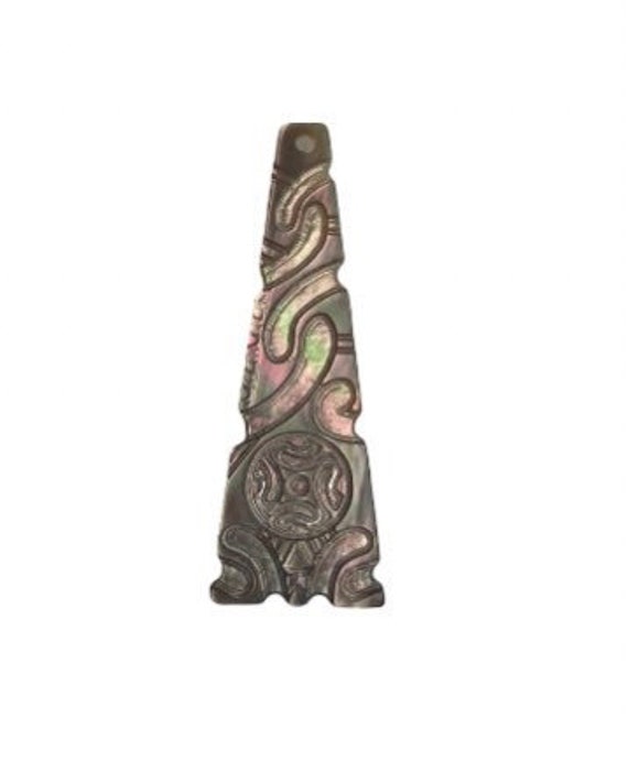 Carved Mother Of Pearl Shell, Sku#M2295