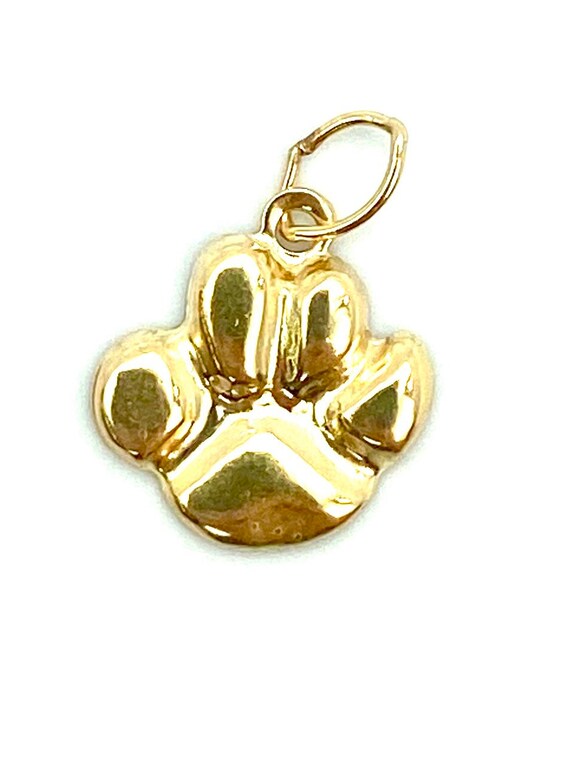14KGF Paw Charm , Sku#1022-C