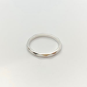 Sterling Silver Hammered Ring