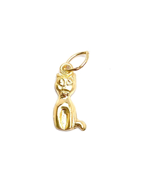 14KGF cat charm , sku#1898-C