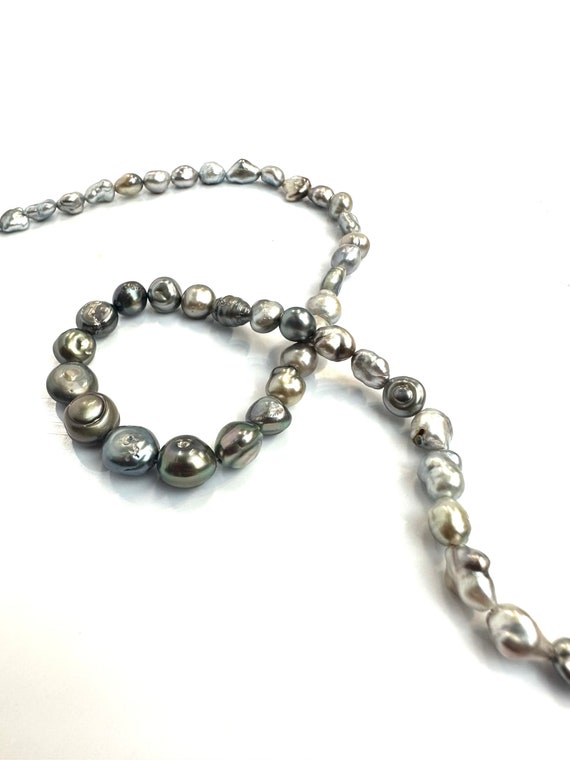 Tahitian keshi Pearl strands, SKU#KESHI818