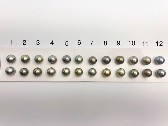 10-10.5mm Tahitian A Loose Matched Pearls, 10mm Round (275)