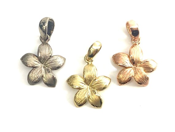 14K Plumeria Charms Sku#L-176