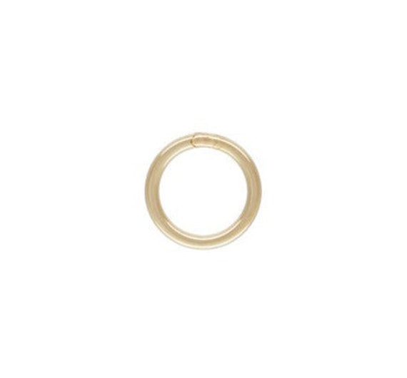 22ga Closed Jump Ring 0.64x5mm, 14k Gold Filled, Sterling Silver, 14k Rose Gold Filled, #4004452C