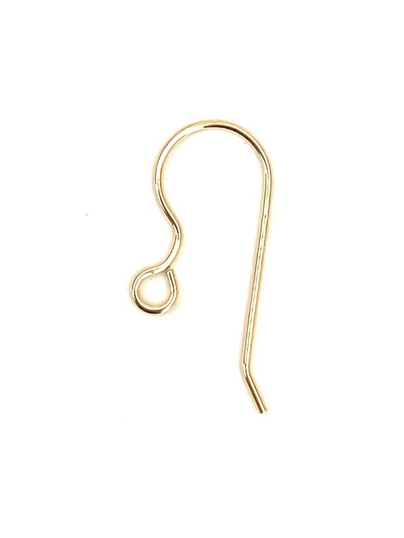 14KGF Ear Wire With Loop , Sku#439 C(027)