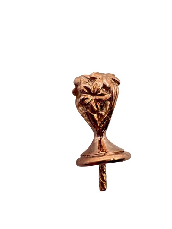 14K solid rose gold gold bail, SKU# TP-021