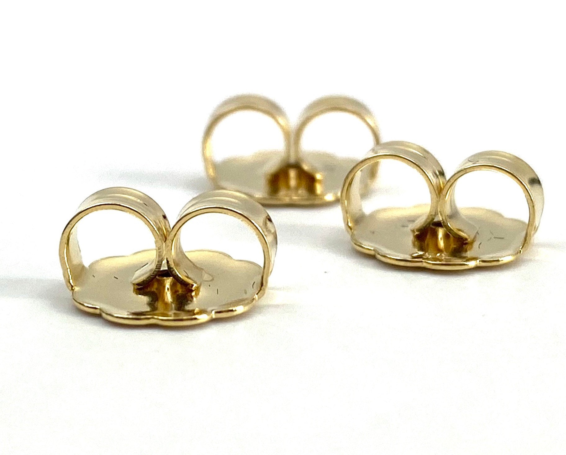 14K Solid Yellow Gold Earring Backing, SKU18-27-20 