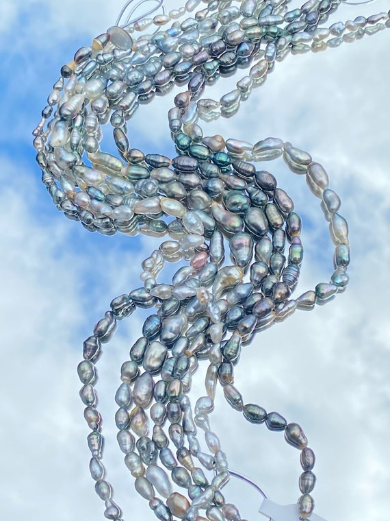 Beautiful Tahitian Keshi strands, SKU# 11184