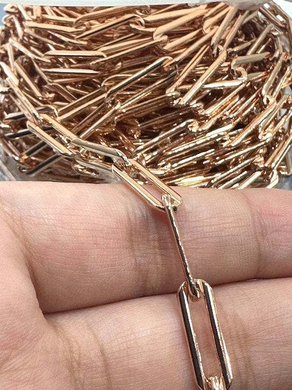 5.7mm Elongated Cable Chain 5501 Beveled, Per Foot, 14k Gold Filled, Sterling Silver, 14k Rose Gold Filled