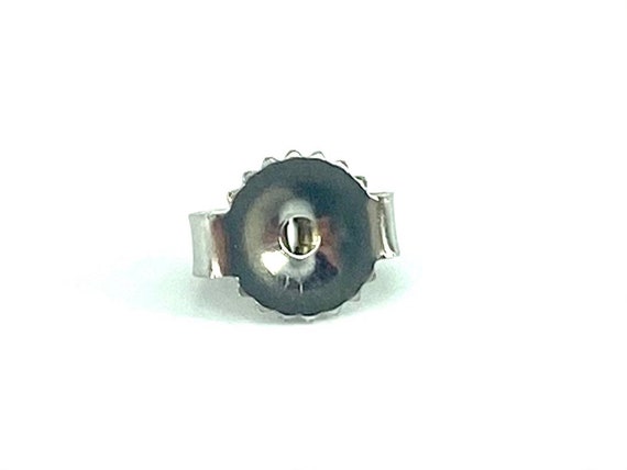 14K White Gold Ear Nut Medium, Sku#12-27-1809