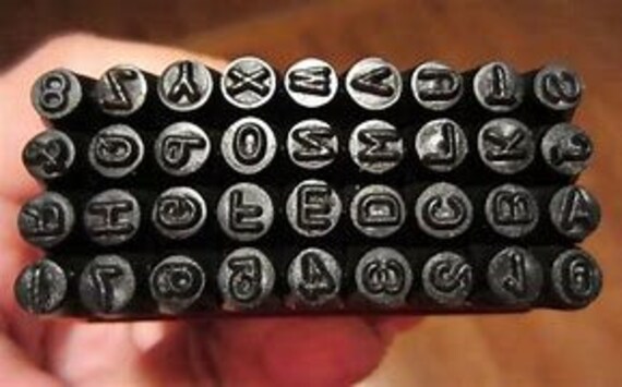 Numbers & Letters Stamping Set 5mm