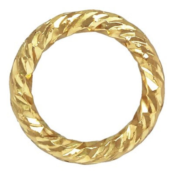 Closed Sparkle Jump Ring 0.76x5mm, 14k Gold Filled #4004472P1C