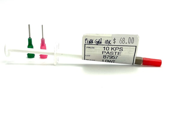 Rose Gold solder, 10K pink solder paste, rose solder paste, use