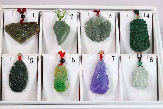 Natural Jade Pendants, Choose Your Design (JP007)