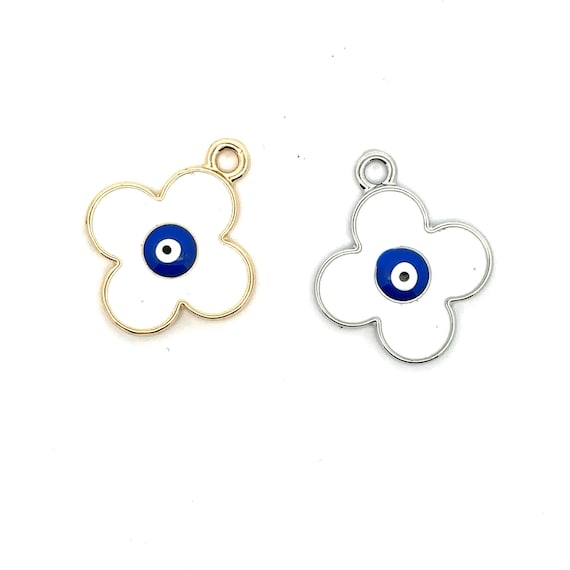 Devil eye flower charm