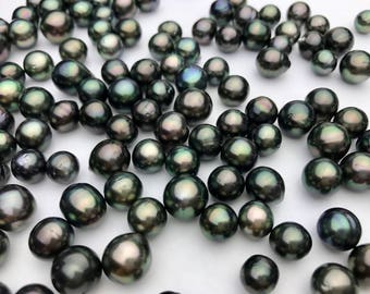 Tahitian Loose Pearls, Oval - Drop, Rikitea Pearls, AA Quality, 8mm to 10mm #285