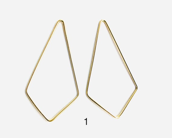 Kite shaped wire 14k gold filled