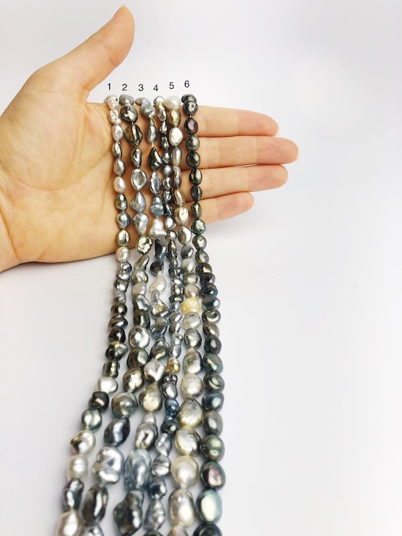 Keshi Tahitian Pearl Strands (302 No. 1-6)