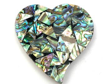 Heart abalone mother of pearl, SKU#M790
