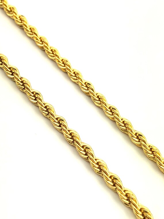 14KGF 4mm French Rope Chain Sku#FR-4