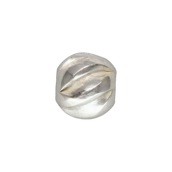 3.0mm Twist Bead 1.2mm Hole, Sterling Silver. Made in USA. #5001203T