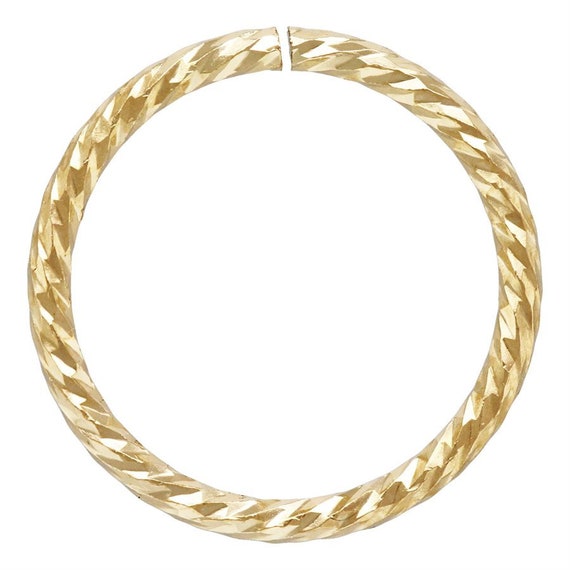 Open Sparkle Jump Ring 0.76x8.5mm, 14k Gold Filled, #40044871P1