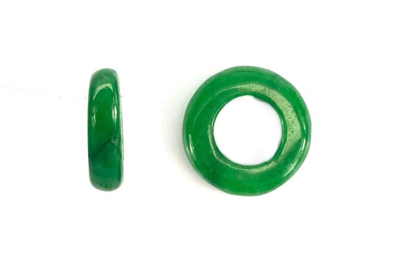 Dyed Donut Jade Beads, Sku#BG56
