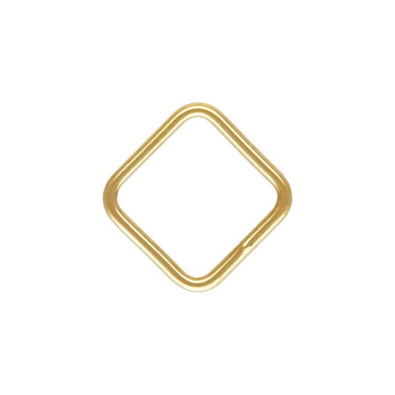 Square Jump Ring (.81x8.0x8.0mm) CL,  14k gold filled. Made in USA. #4004487SQC