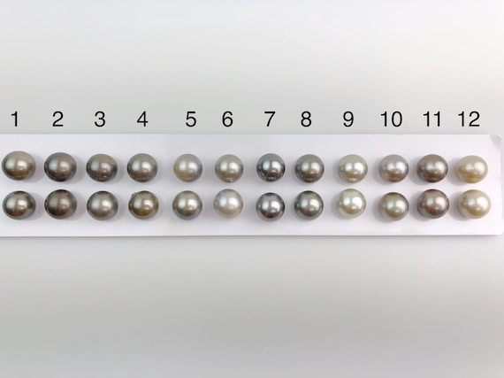 11mm Tahitian Pearls Round, AAA, Loose Matched Pairs 11mm (200)