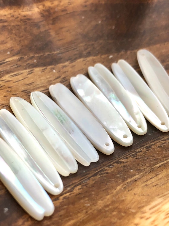 White South Sea Mother Of Pearl Beads Sku#M551