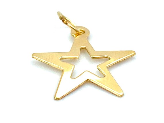 Star Cut Out Charm , Sku#1457-C