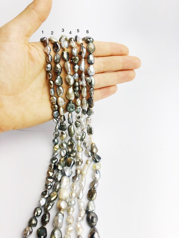 Keshi Tahitian Pearl Strands (298 No. 1-6)