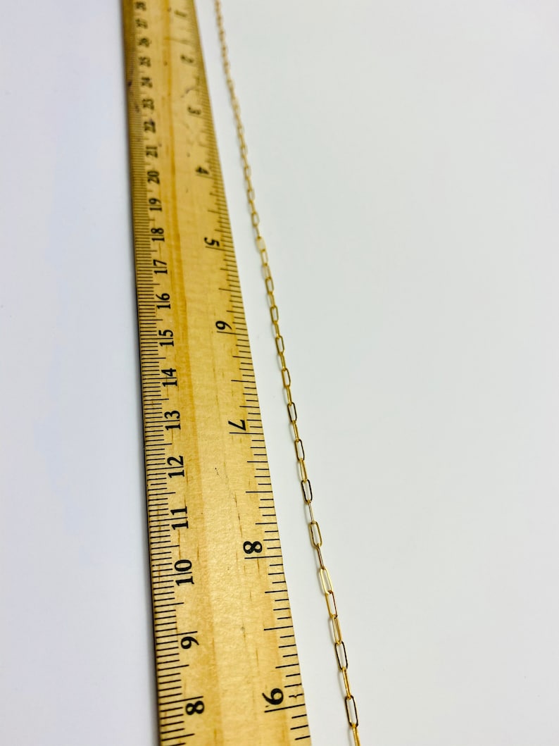 Small elongated 14KGF Cable Chain SKU:S1606F