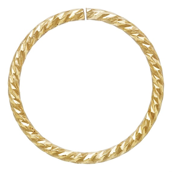 Open Sparkle jump Ring 0.76x9.5mm, 14k Gold Filled, #40044891P1