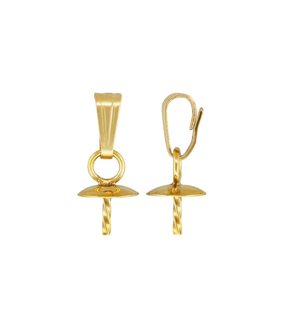 5.0mm Cup & Twist Peg Pendant, 14k gold filled. Made in USA. #4005884P
