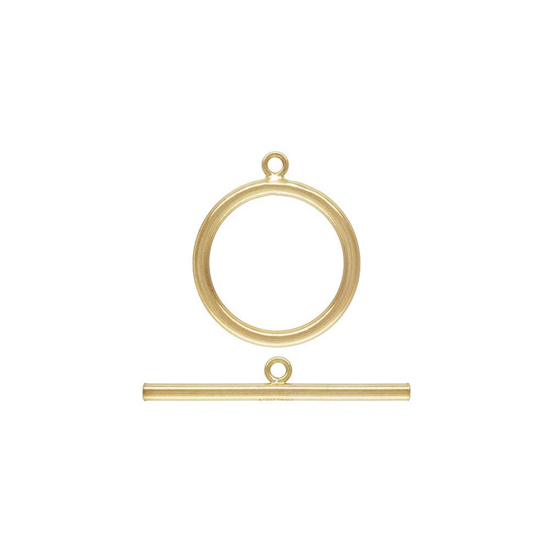 15mm Ring Toggle Set 2.0mm Wire GP, 14k Gold Filled. Made in USA ...