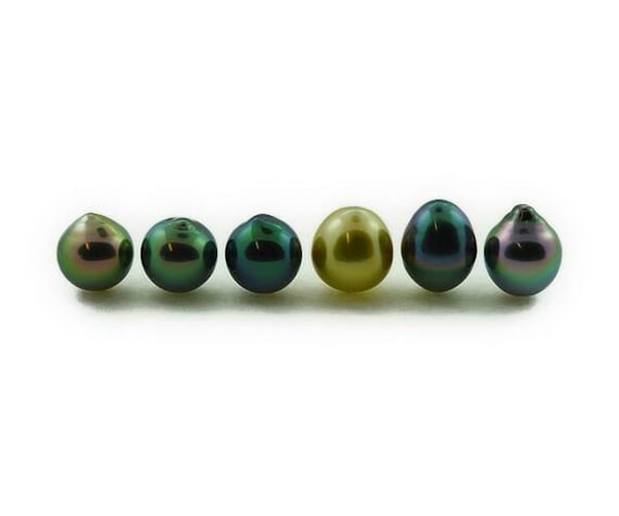 Drops - (Multi Color) - Loose Tahitian Pearls  (RF 013)