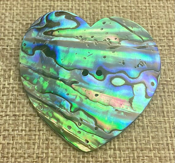 Abalone Heart Charm